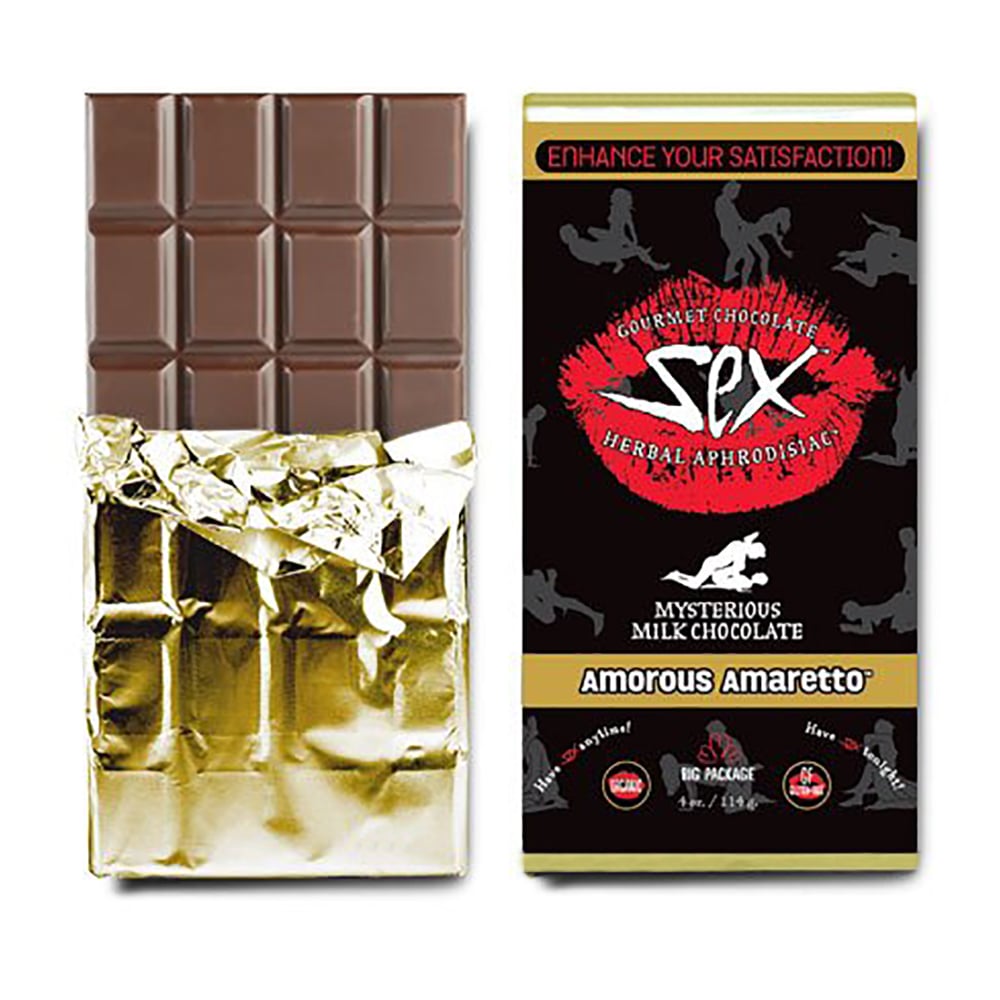 Gourmet Aphrodisiac Chocolate Bar Amaretto Milk Chocolate